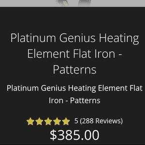 Heating Element Flat Iron - Patterns